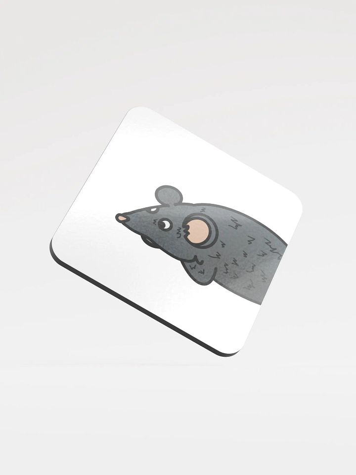 Hobo Rat Glossed Cork Coaster product image (1)