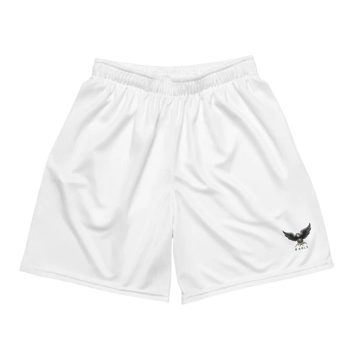 Eagle White Recycled Unisex Mesh Shorts product image (2)