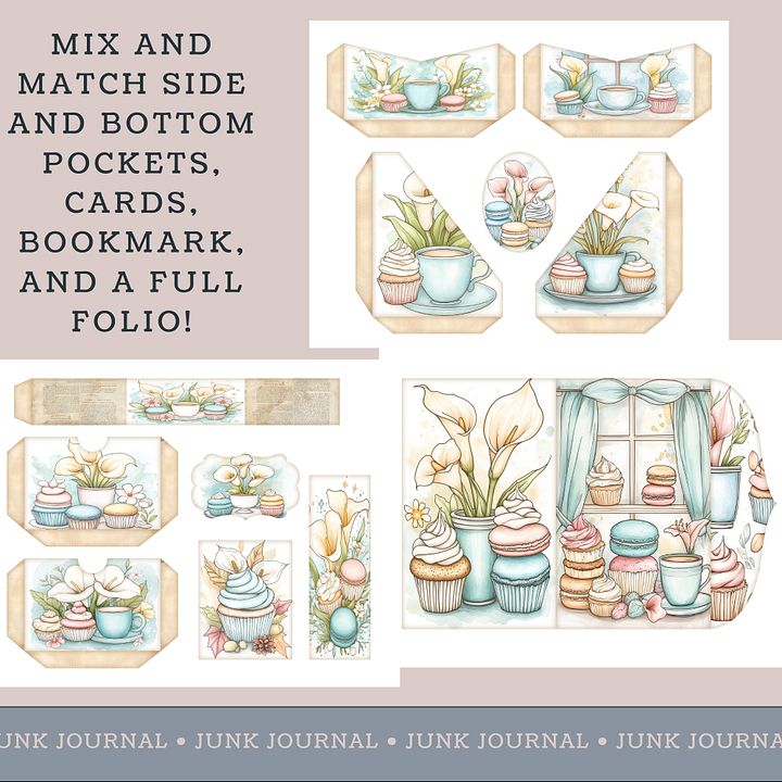 Macaron Lillies - Printable Folio Kit V6 product image (2)