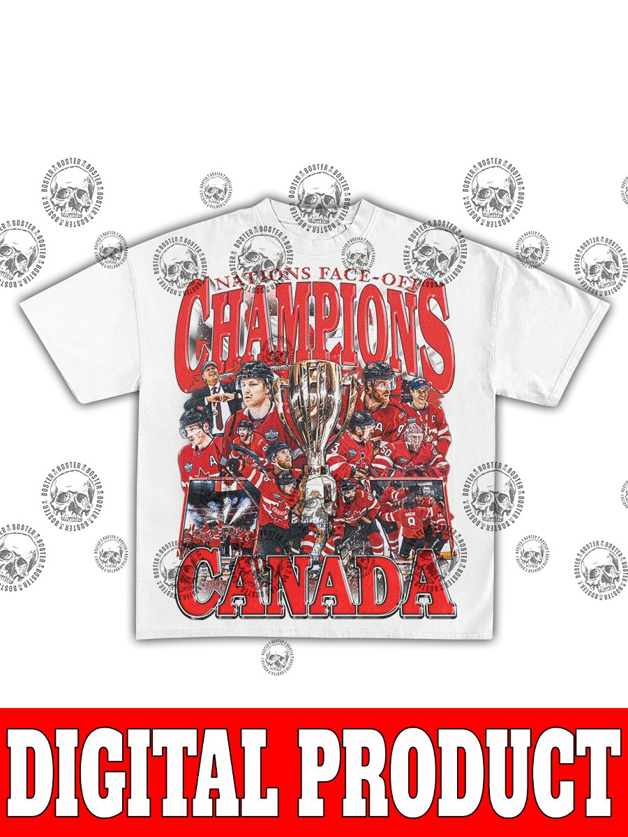 Team Canada Champions Vintage Hockey Bootleg Graphic Design product image (2)