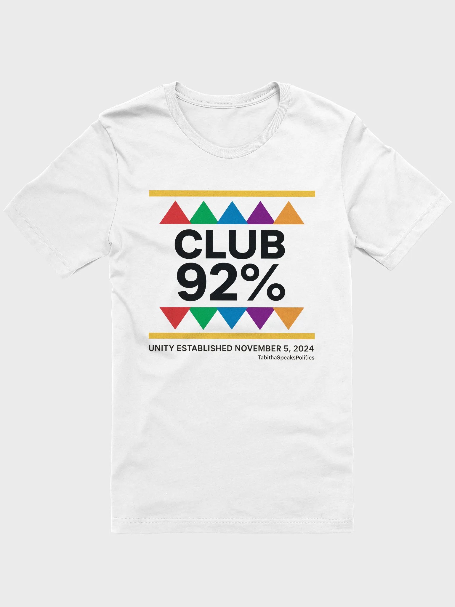 Club 92% Unity Tee – Glow with Bold Pride product image (1)