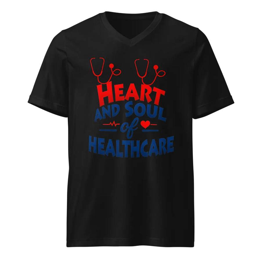 Heart and Soul of Healthcare V-Neck Tee product image (1)
