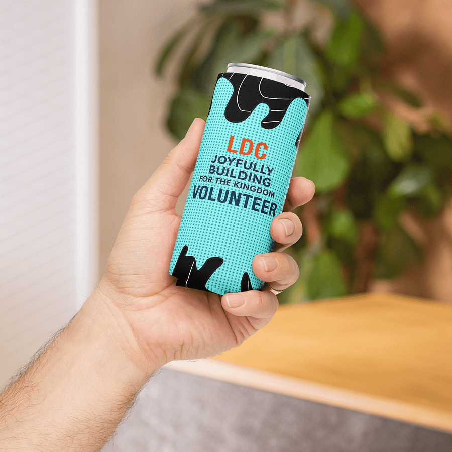 LDC Volunteer Can Cooler – Joyfully Building for the Kingdom product image (4)