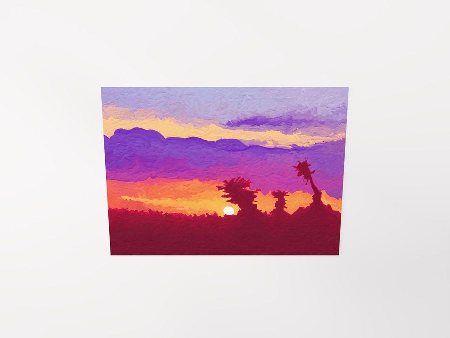 Brush Dancing in the Evening Light Poster product image (3)