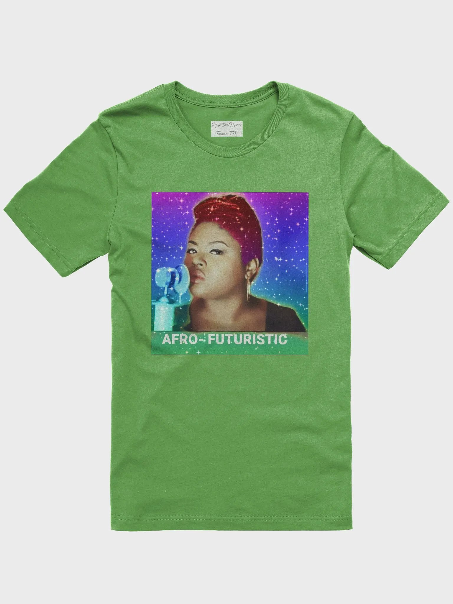 Afro-Futuristic T Shirt Green product image (1)