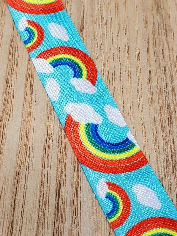 Rainbow Elastic Bracelet | Handmade Accessory for Bellabeat Leaf Urban & Ivy product image (3)