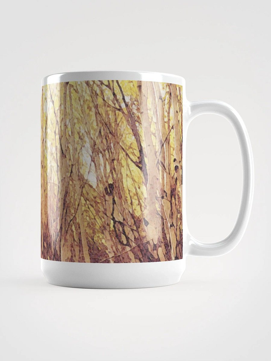 Abstract Graphic | White Coffee Mug | Golden Grove Treescape product image (3)