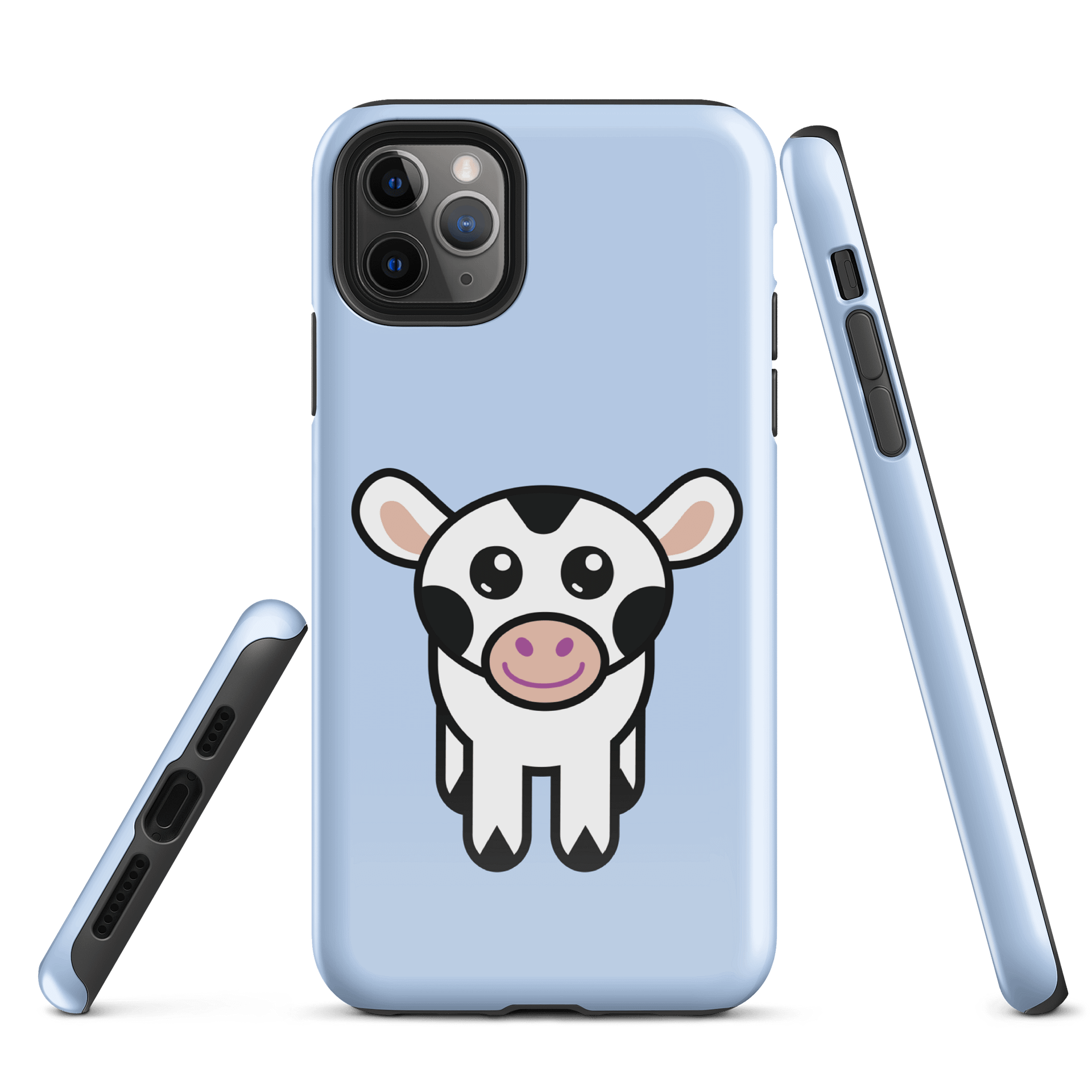 Calfee the Friendly Cow iPhone case - light blue product image (5)