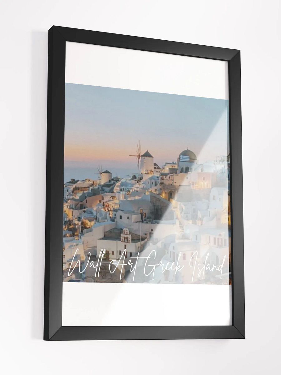 Greek Island View Framed High-Quality Matte Poster (in) product image (3)