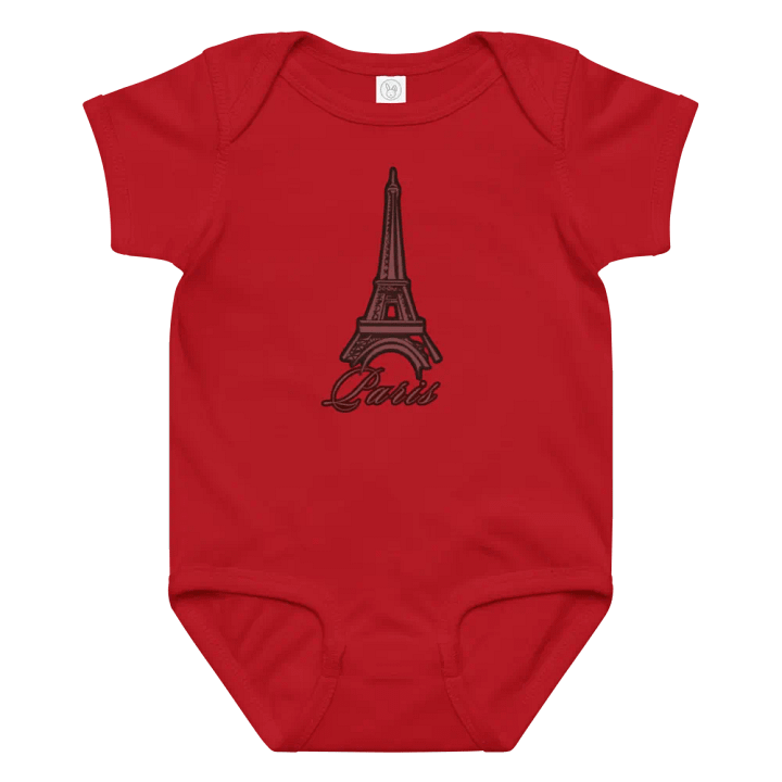 Elegant Eiffel Tower Paris Baby Bodysuit product image (1)