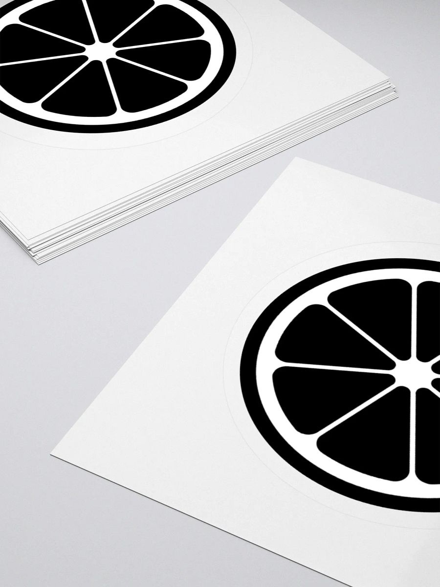 MIKAN Sticker(White×Black) product image (4)