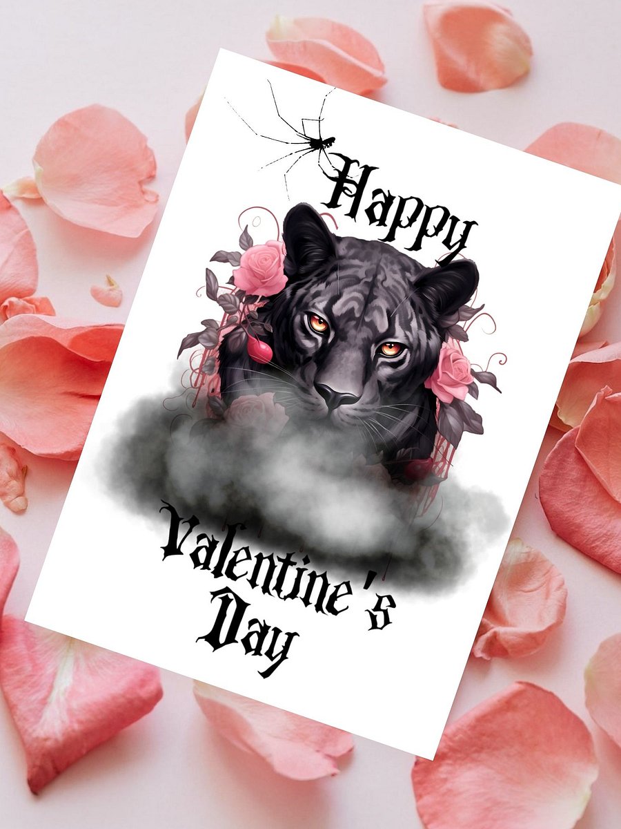 Printable Black Panther Valentine's Card product image (2)
