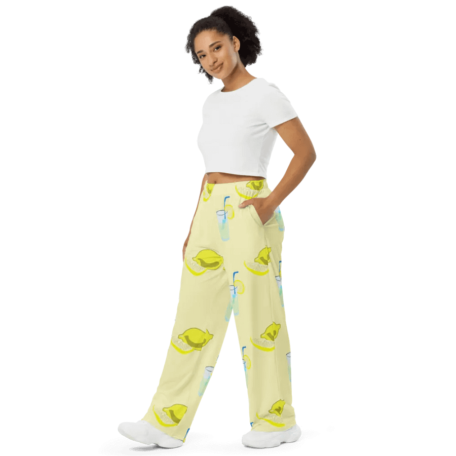 Lemonade Polkadots Wideleg Pants product image (4)
