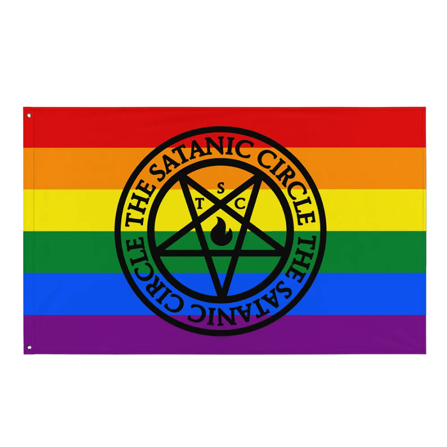 The Satanic Circle - Indoor Pride Flag product image (1)