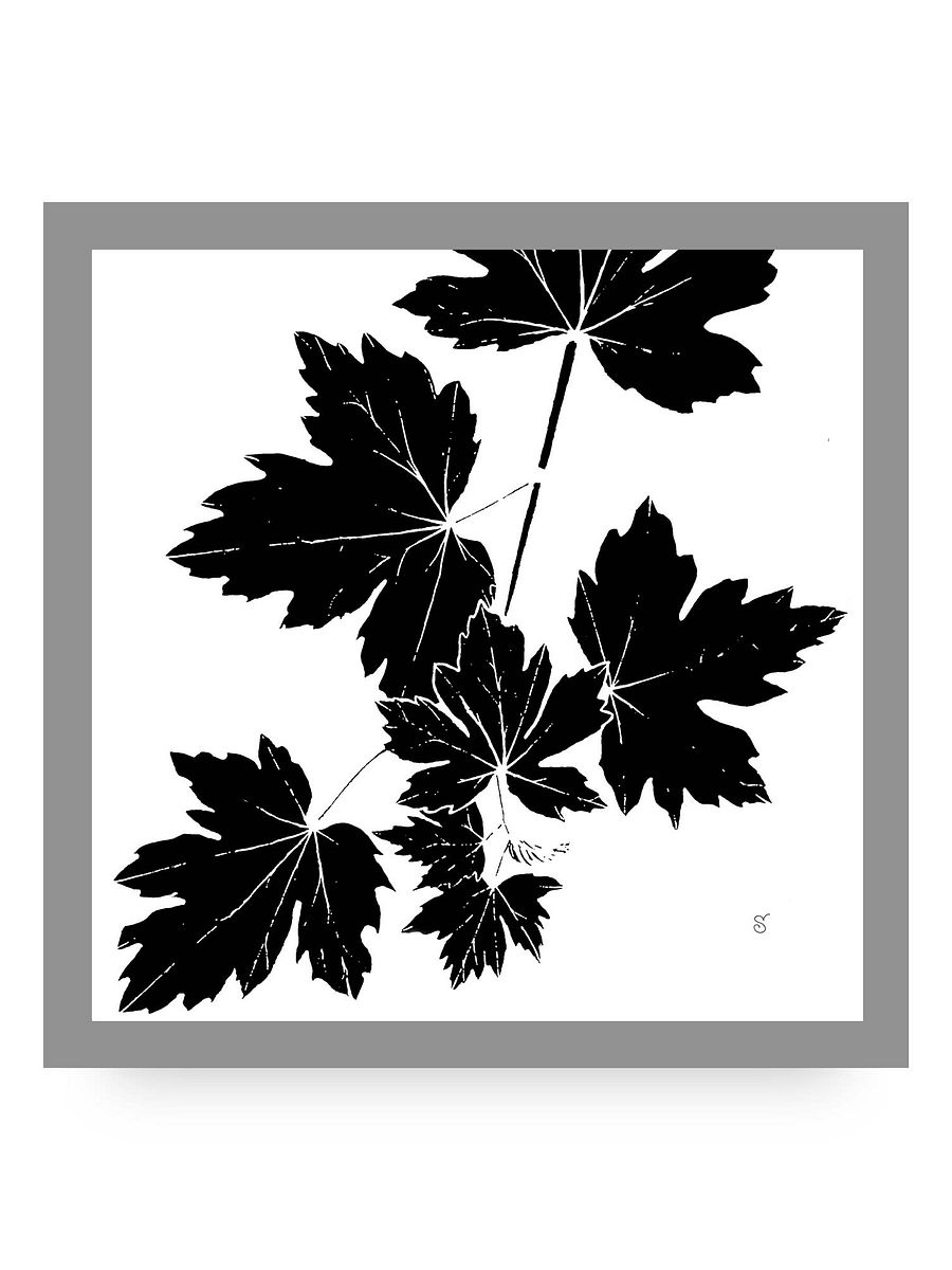 Lobed Leaves Canvas Art - Grape Leaves Light product image (10)