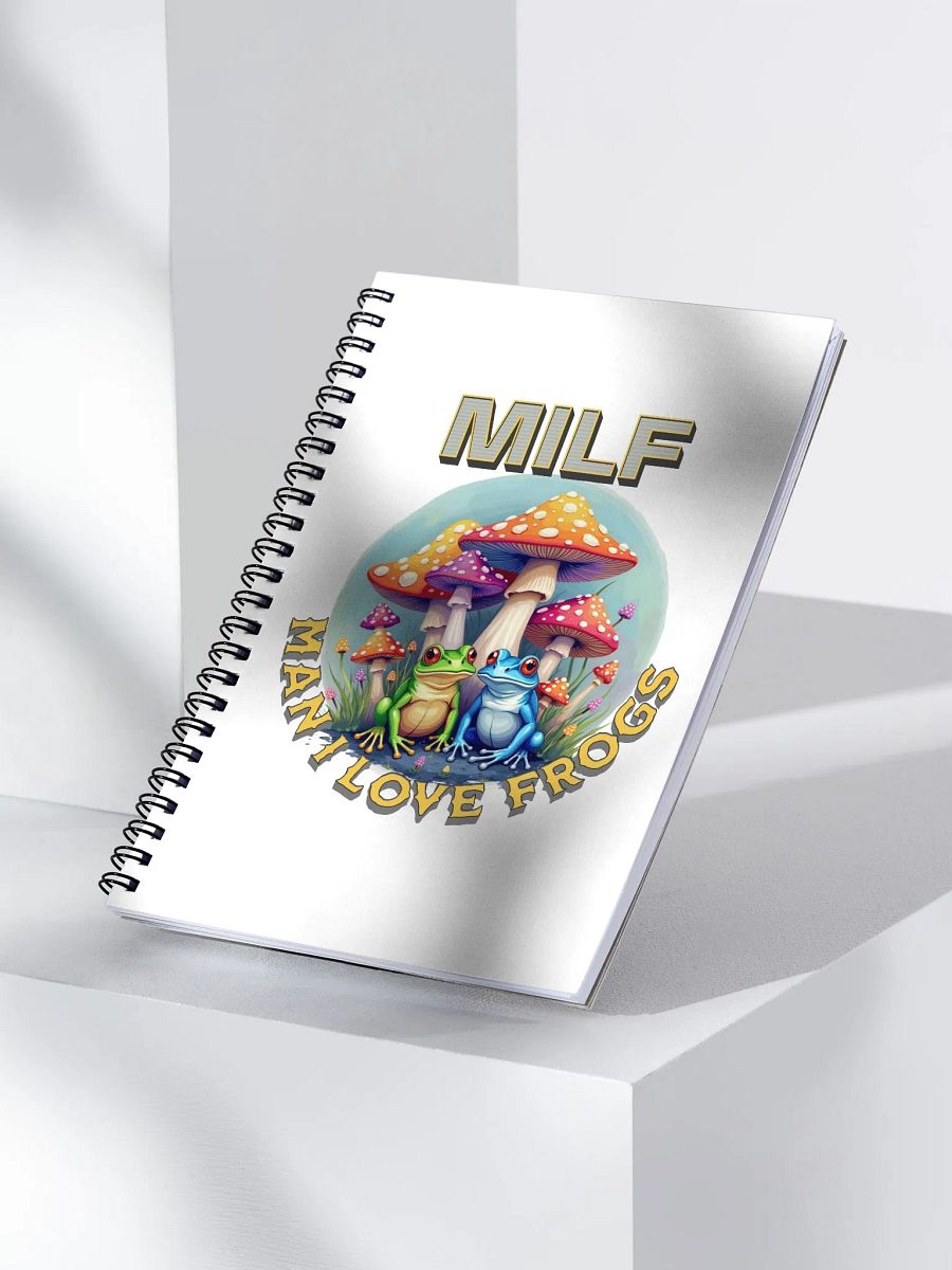 MILF Man I Love Frogs Whimsical Spiral Notebook product image (2)