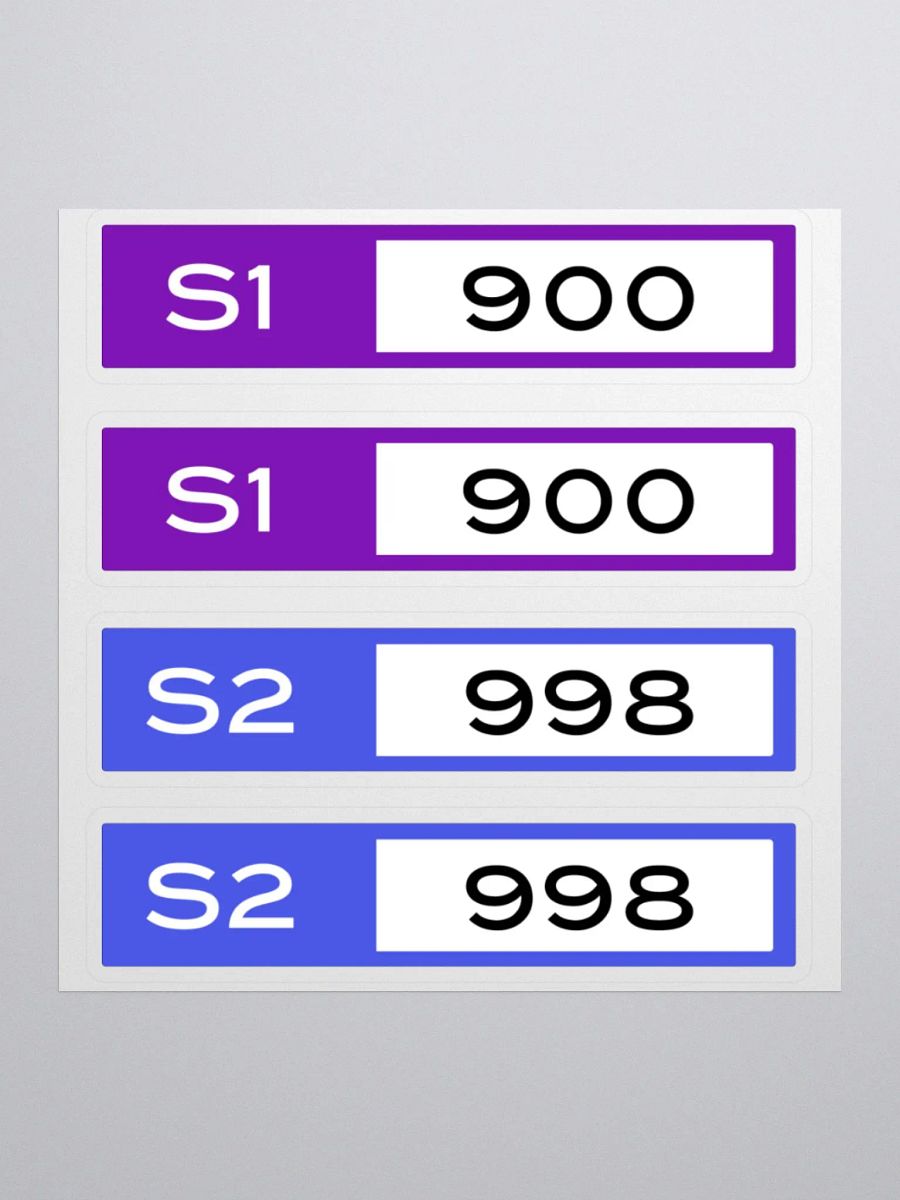 S1 / S2 sticker set product image (1)
