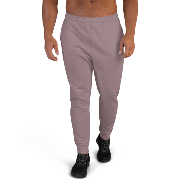 Plain Cool Purplish Brown Soft Summer Recycled Polyester Premium Men's Joggers by Treasure Pie product image (1)