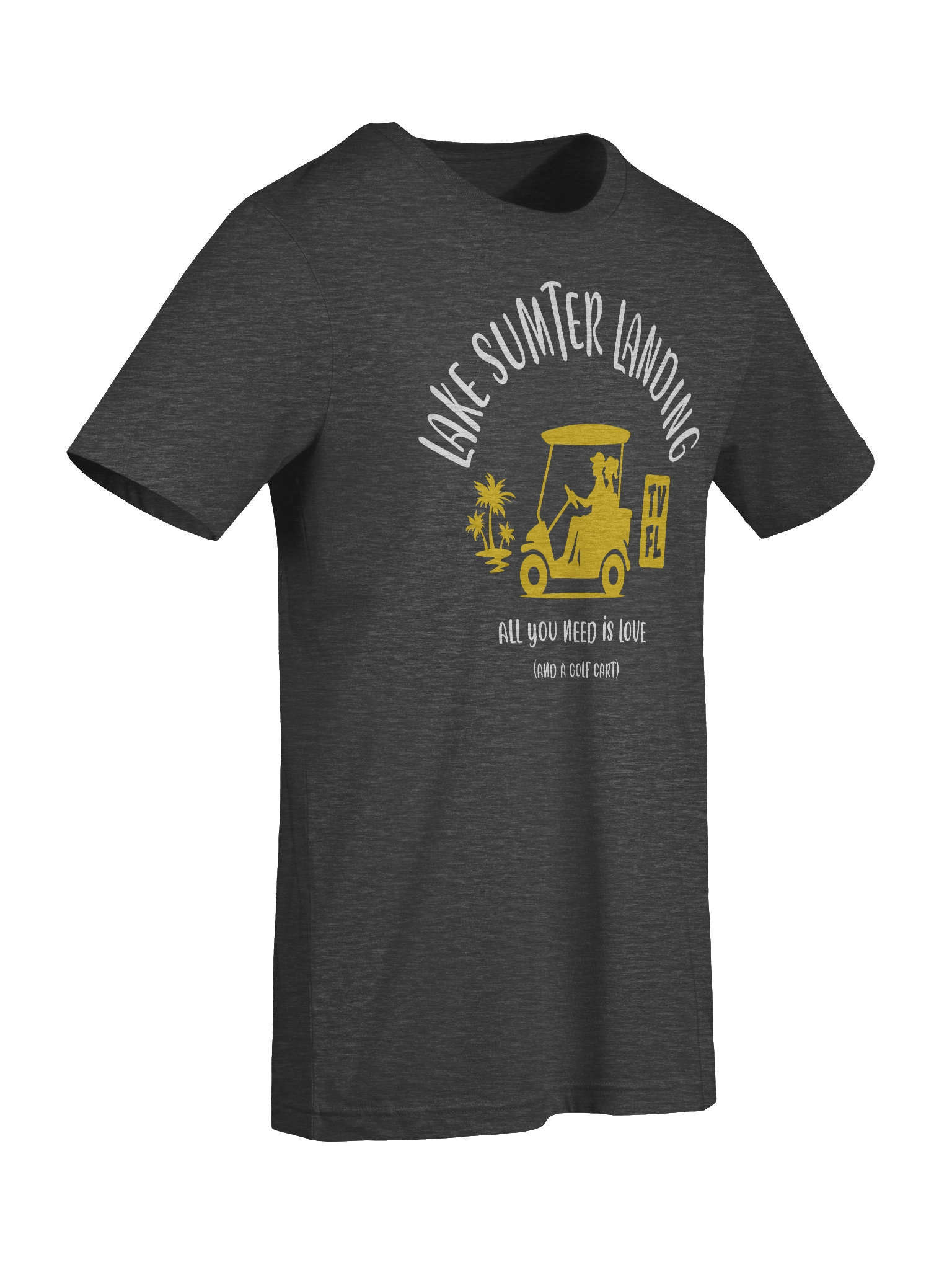 Lake Sumter Landing TV Florida USA Golf Cart Design T-shirt product image (5)