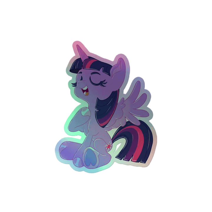 Twilight Sparkle holographic sticker product image (2)