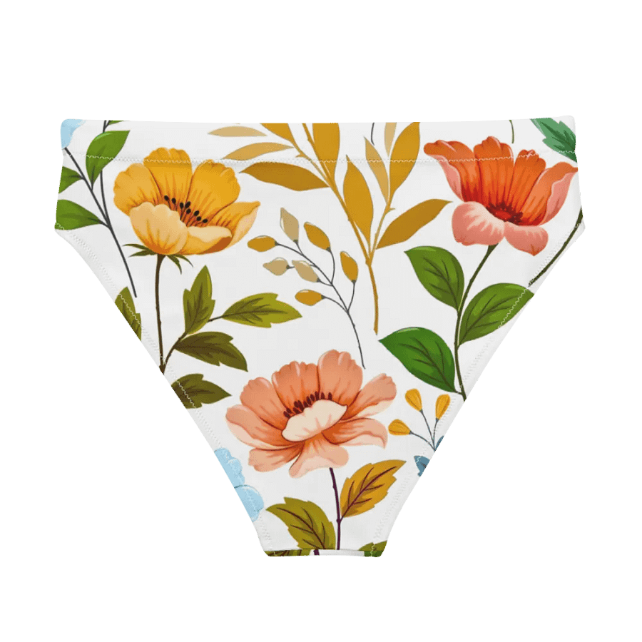 Symphony of Blooms High-Waisted Bikini Bottom product image (2)