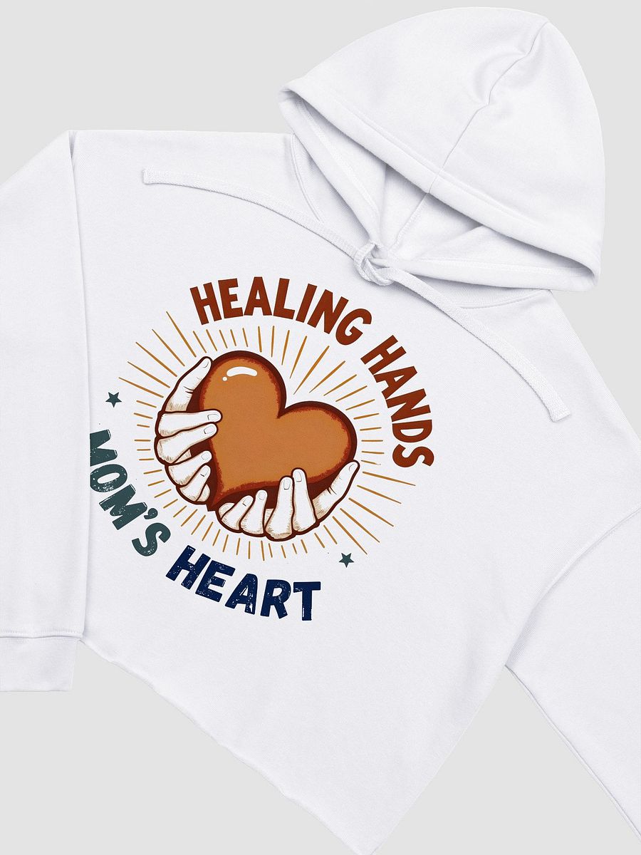 Healing Hands Mom's Heart Crop Hoodie product image (12)