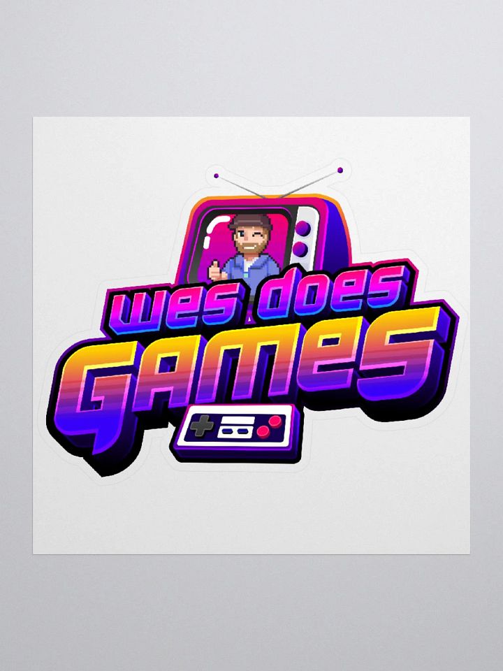 Wes Does Games Logo Sticker product image (1)