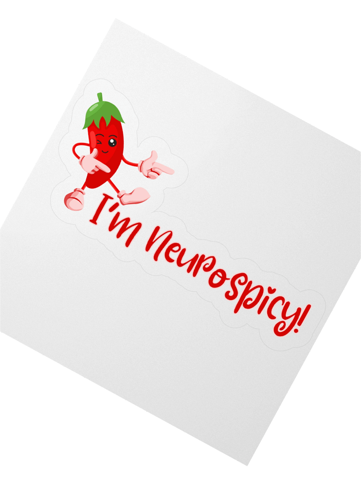 Small I'm Neurospicy! Sticker product image (2)