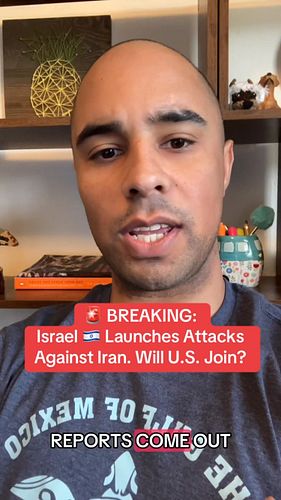 🚨 BREAKING: 
Israel 🇮🇱 Launches Attacks Against Iran. Will U.S. Join?