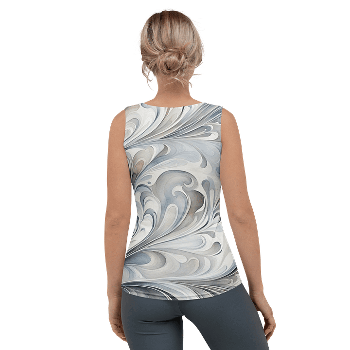Gray Fractals Tank Top product image (2)