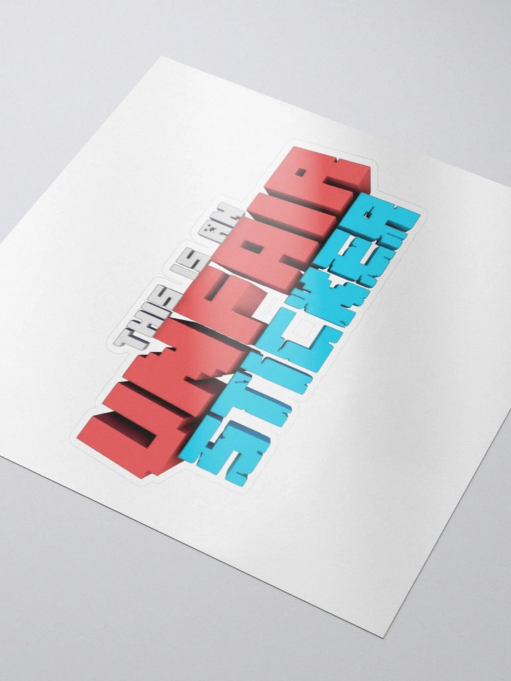 Unfair Sticker product image (1)