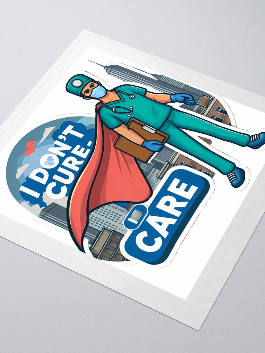 Superhero Healthcare Worker Kiss Cut Stickers product image (3)