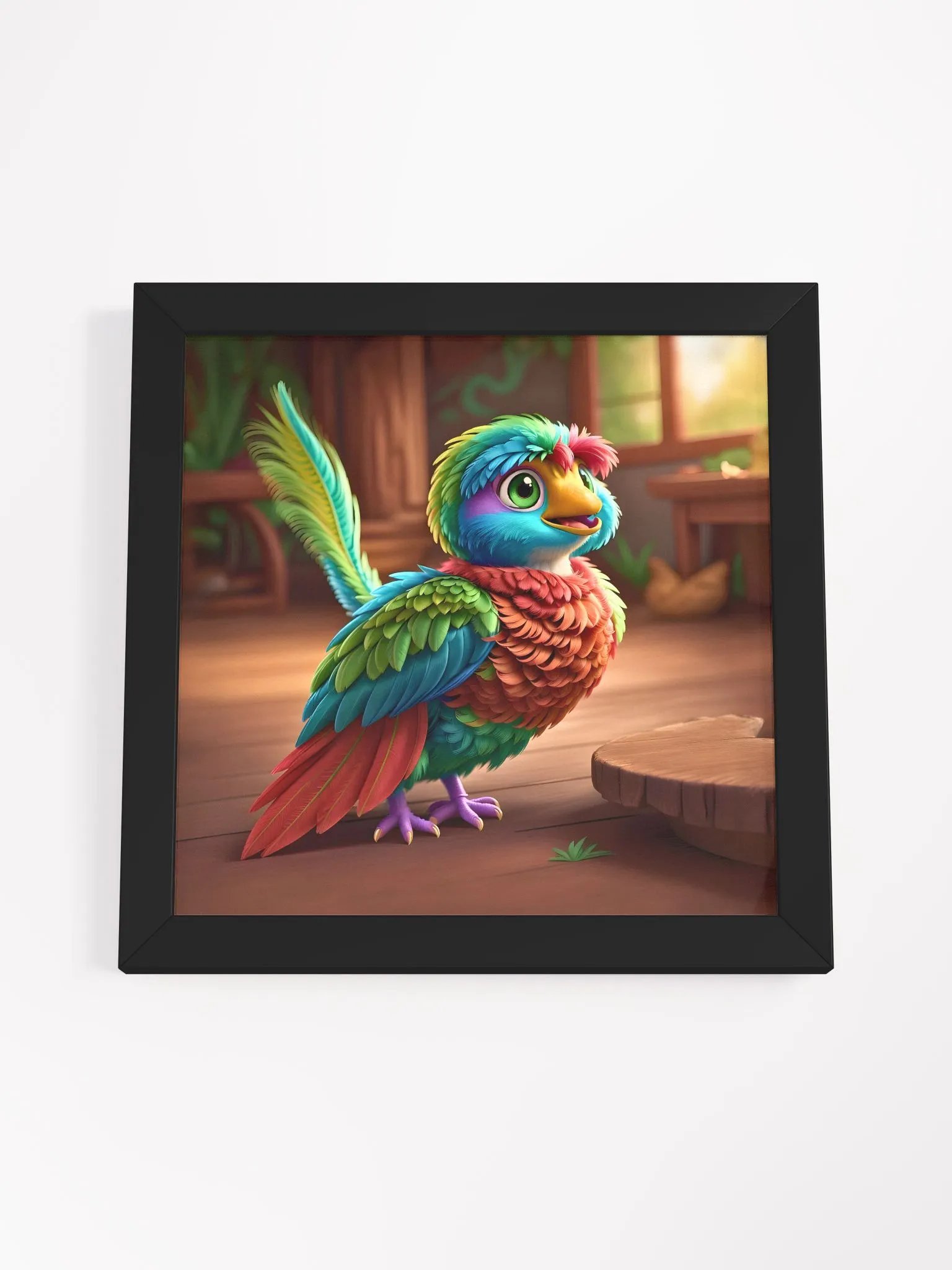 Endangered Species - Mexico - Quetzal Eco-Friendly Ayous Wood Framed Poster product image (4)