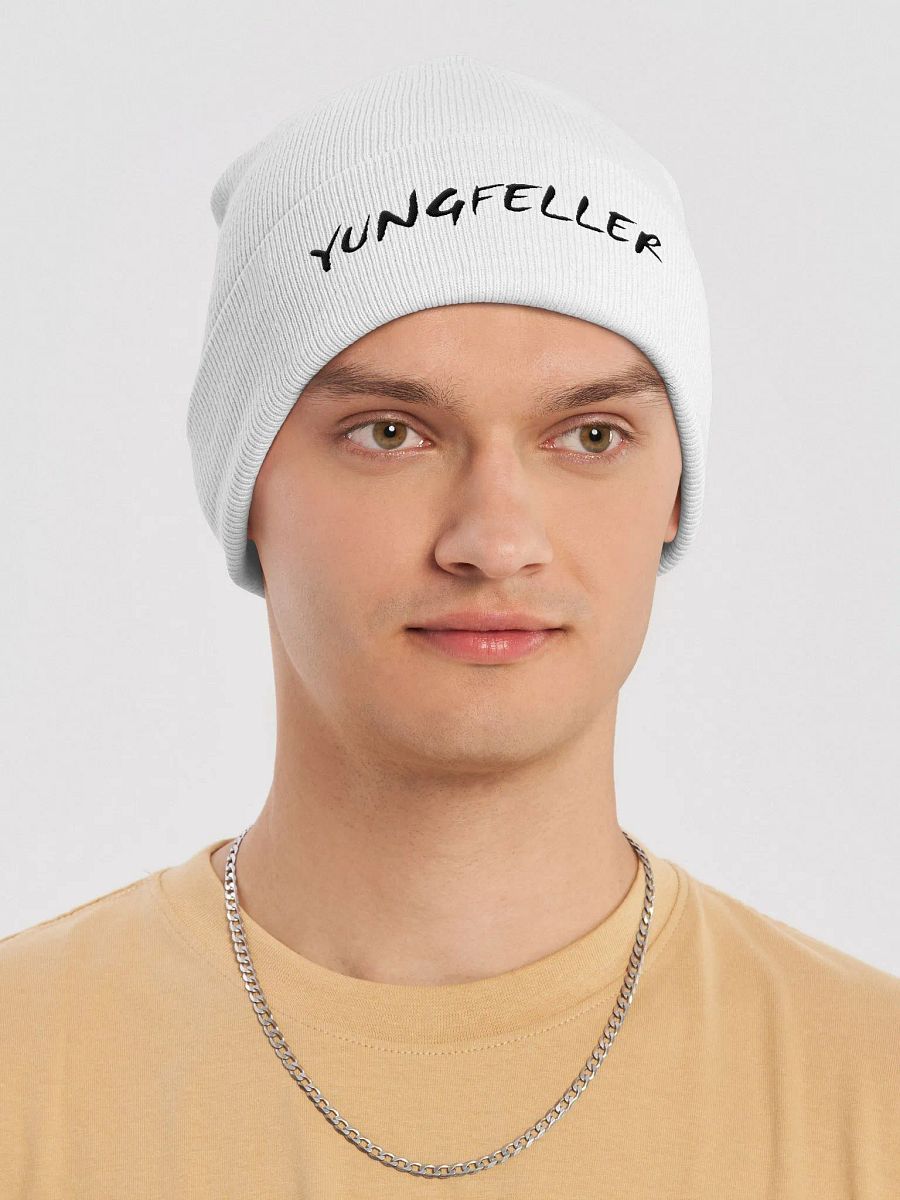 YF White Beanie product image (6)