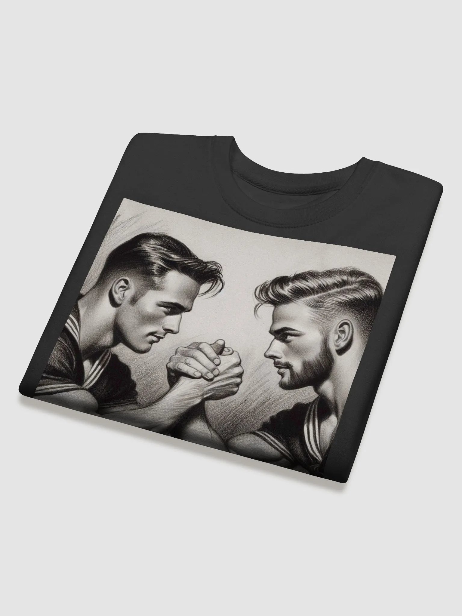 Classic Sweat Shirt. Come and Get It Sailors Gay Pride Graphic Design product image (4)