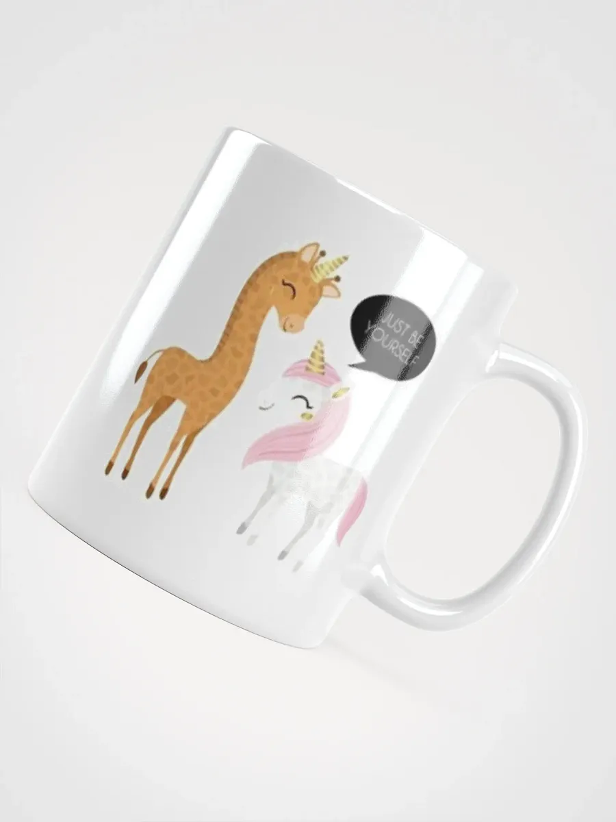 White Glossy Mug Giraffe product image (4)