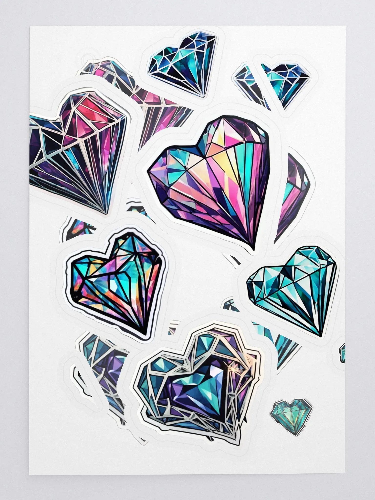Geometric Heart Sticker Sheet product image (3)