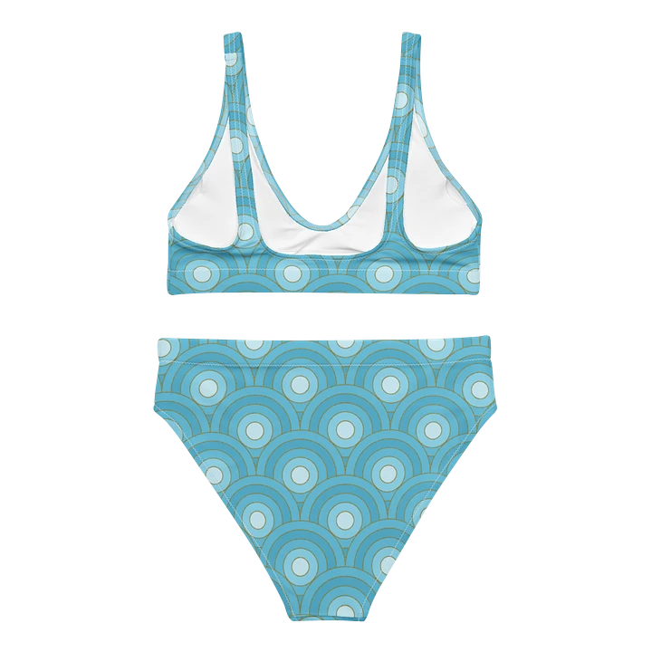 Beautiful Retro Bullseye Pattern High Waisted Bikini product image (2)