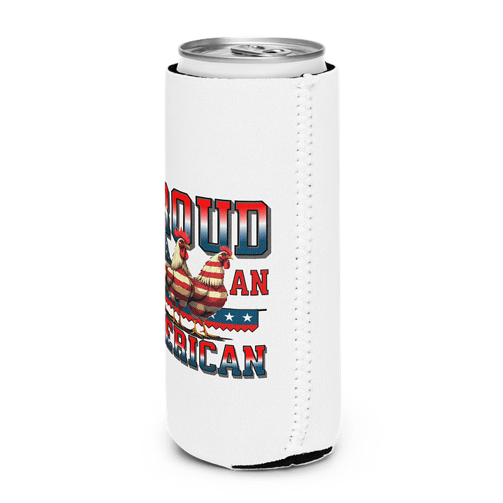 Proud To Be An American Rooster Coozie product image (2)
