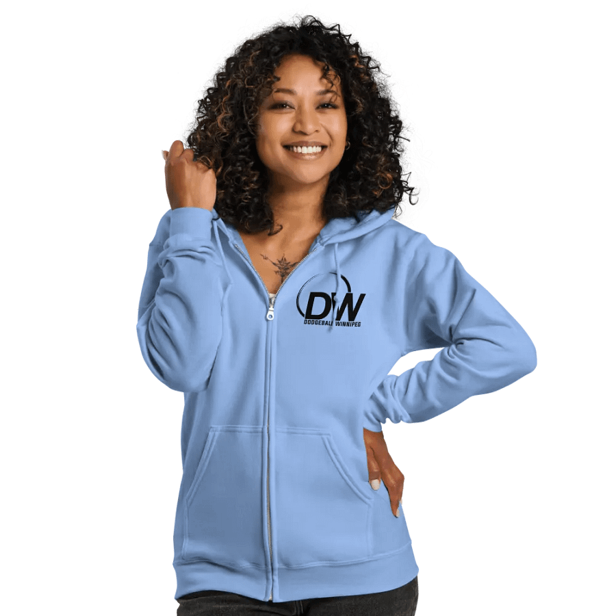 Dodgeball Winnipeg Zip-Up Hoodie (Dark) product image (6)