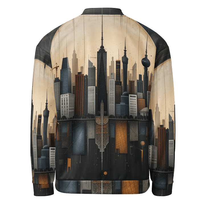 Abstract City 3 Bomber Jacket product image (2)