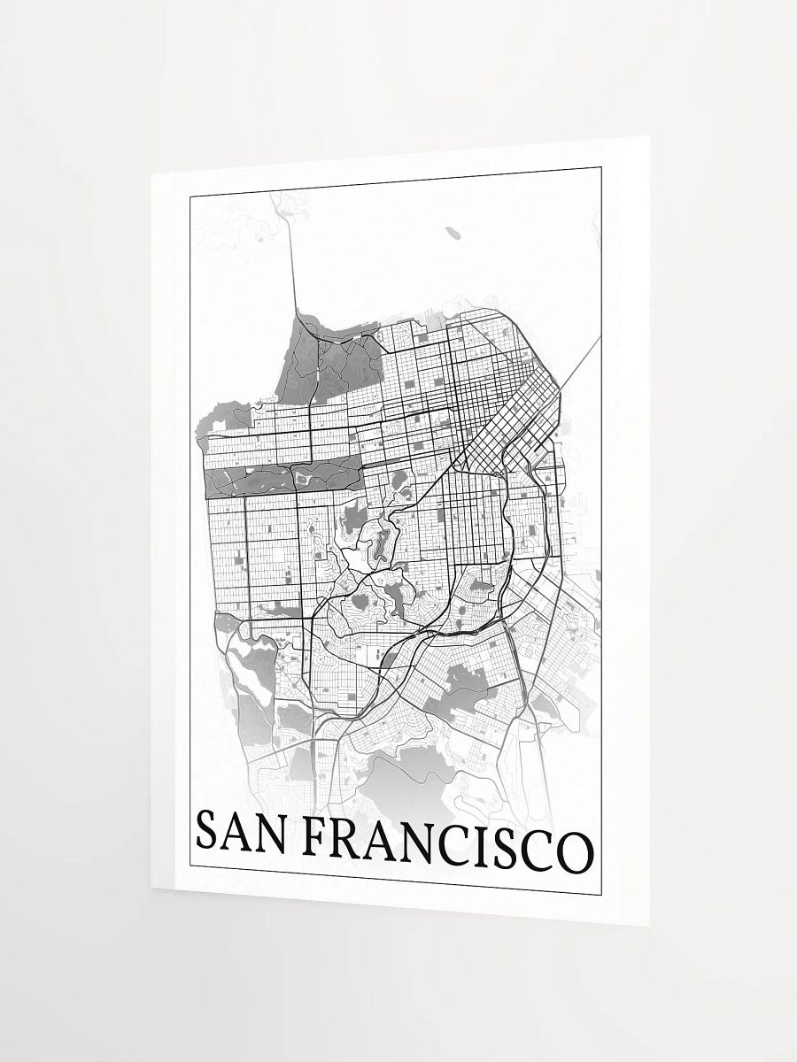 San Francisco, California, USA, city map print product image (6)