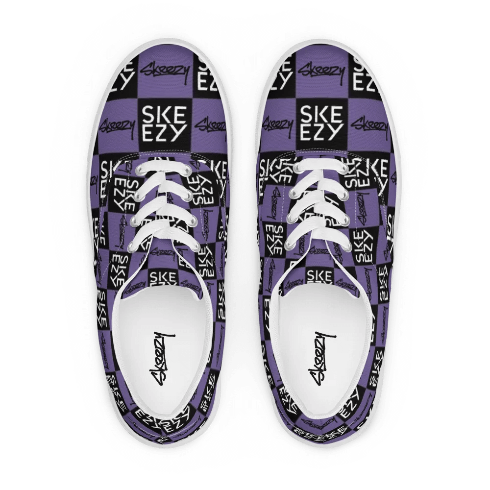Checkered Skeezy Lace-Up Shoes PUR/BLK (Men's) product image (2)