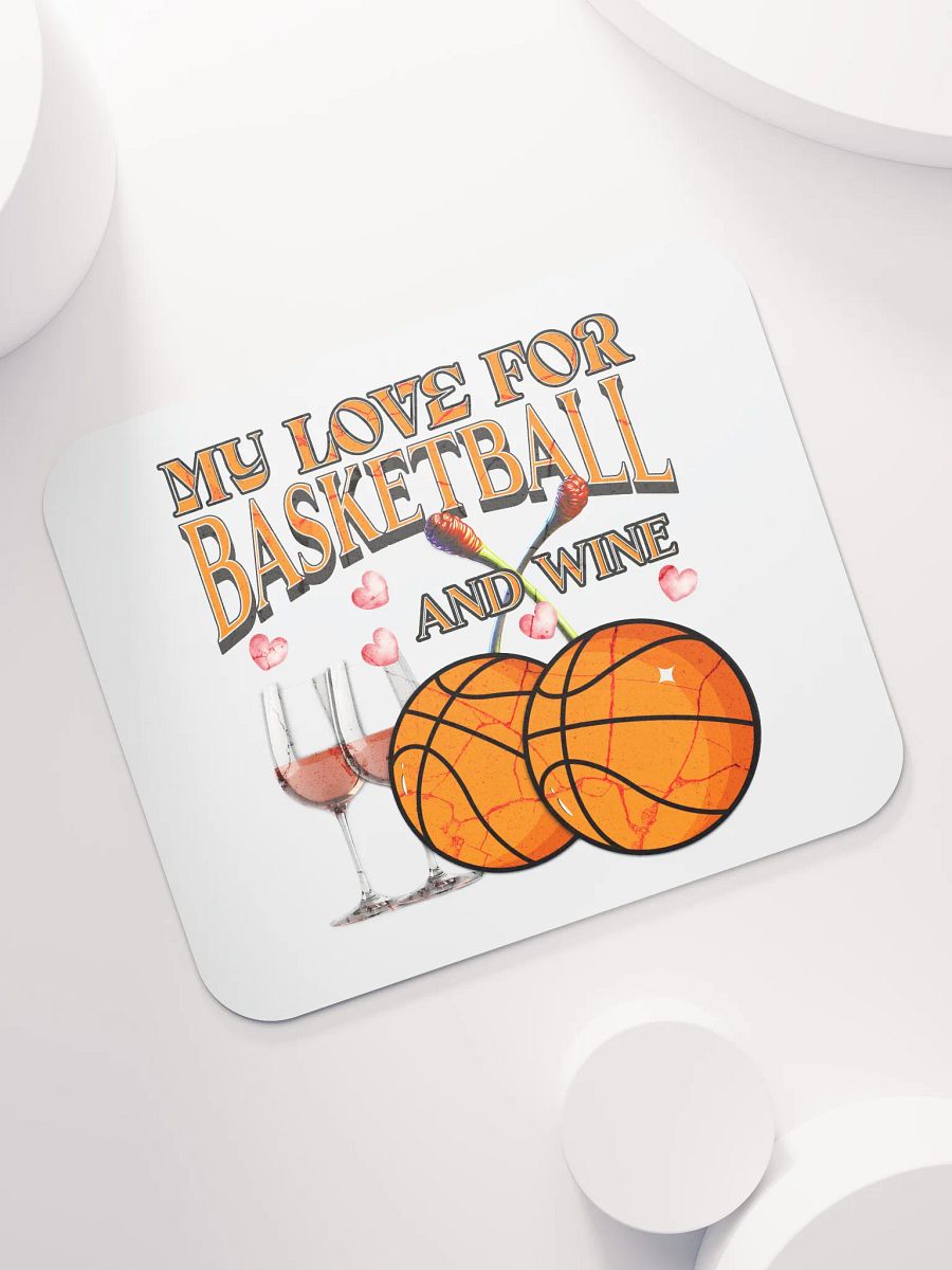 My Love For Basketball And Wine Mouse Pad product image (5)