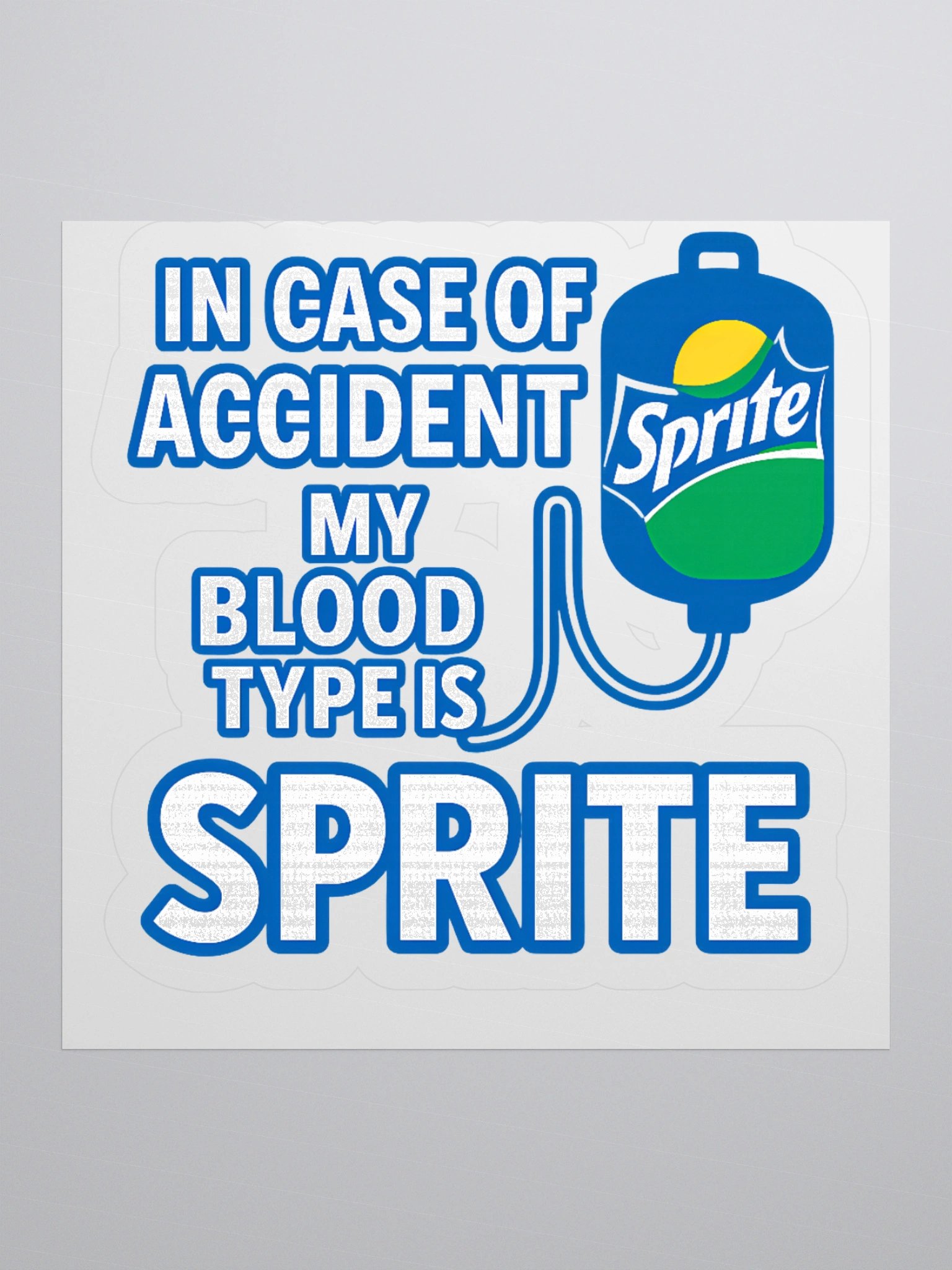 Sprite Blood Type Kiss Cut Stickers product image (2)