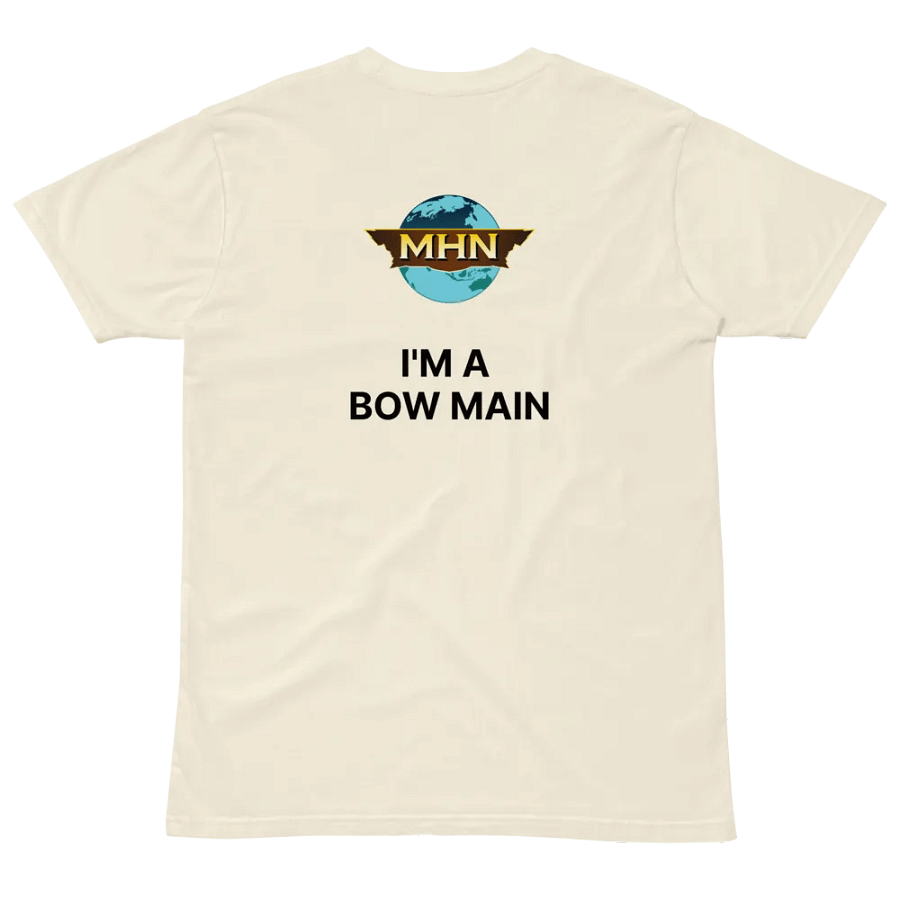 I'm A Bow Main MHN Emblem Unisex T-Shirt White/Natural product image (4)