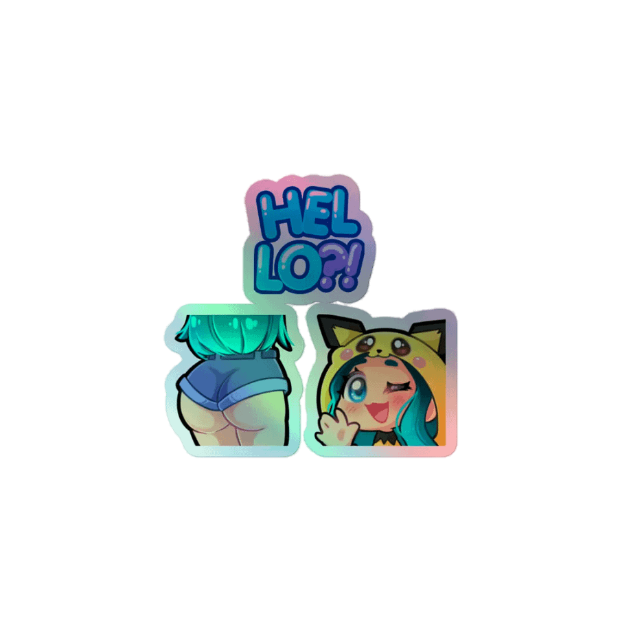 Triple Fun Holographic Stickers! product image (1)