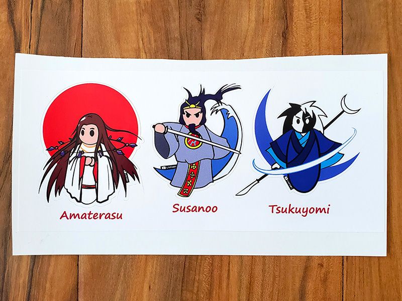 3-Pack Shinto Gods Stickers product image (2)