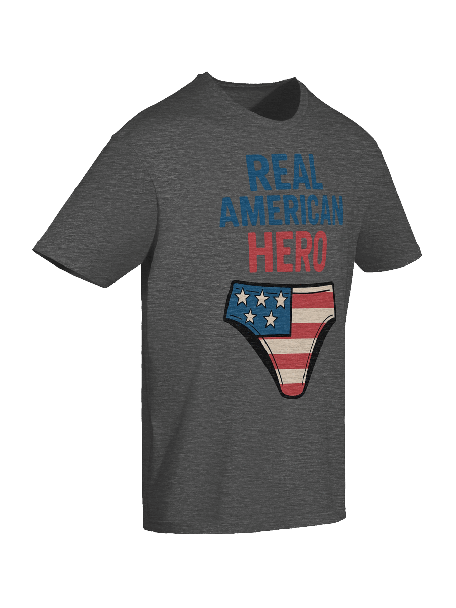 Real American Hero T-Shirt – Funny American Flag Speedo & Aviators Meme Tee product image (130)