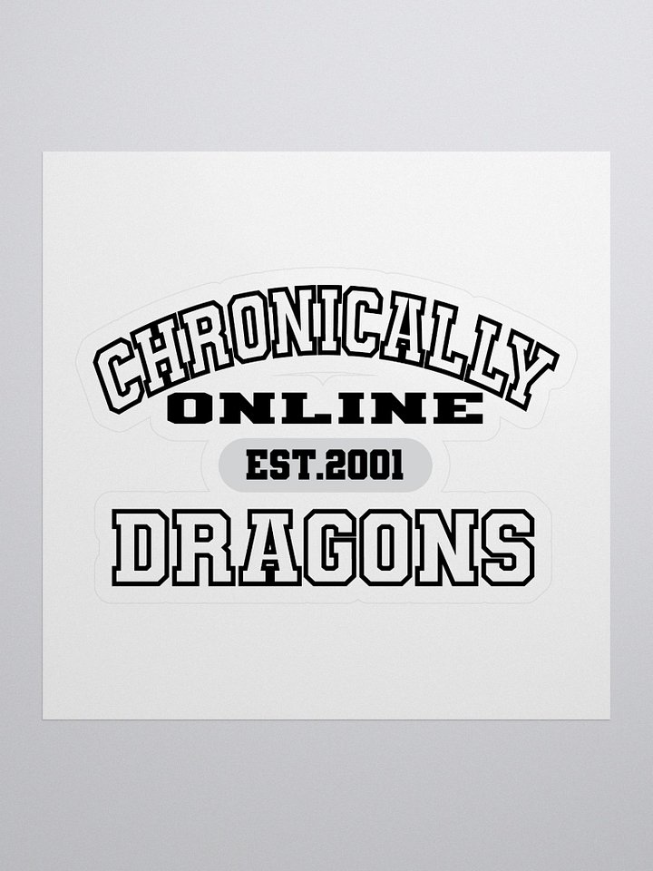 Chronically Online Collegiate Sports Sticker product image (1)